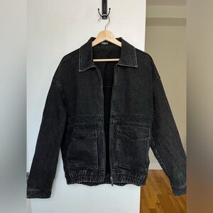 Drawfit (Korean Brand/ Musinsa) Men’s Jacket Black acid Wash Denim Jacket L